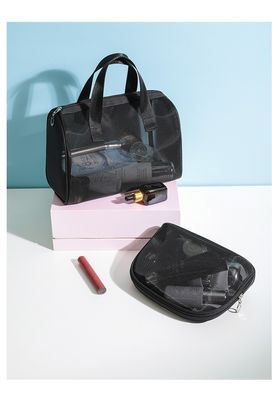 Nylon Mesh Cosmetic Bag Zipper Pouch The Ultimate Nylon Pouch for Women