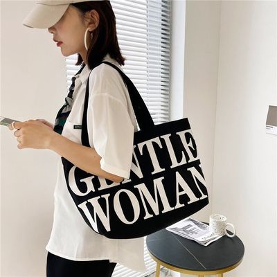 Large Capacity Oversized Canvas Cotton Shopping Tote Bag for Beach Picnic Custom Logo