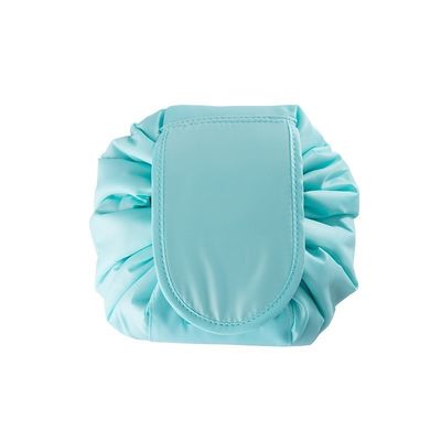 Convenient Customized Color Waterproof Foldable Drawstring Canvas Makeup Bag for Cosmetics