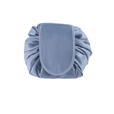 Convenient Customized Color Waterproof Foldable Drawstring Canvas Makeup Bag for Cosmetics