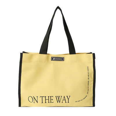 Open Closure Type Heavy Duty Cotton Shopping Bag with Customized Color Canvas Tote Bag