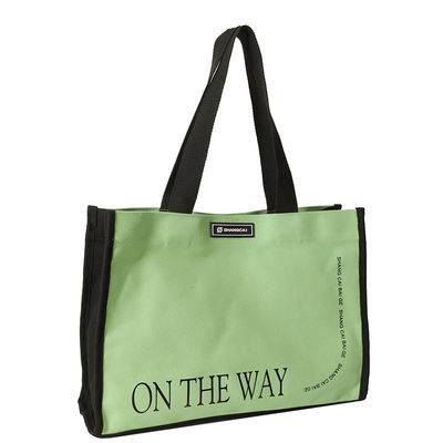 Open Closure Type Heavy Duty Cotton Shopping Bag with Customized Color Canvas Tote Bag