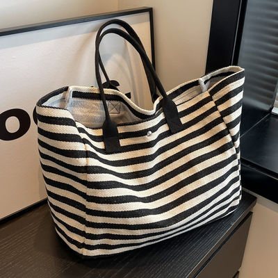 Stay Fashionable and Organized with this Women's Custom Logo Canvas Shopping Tote Bag