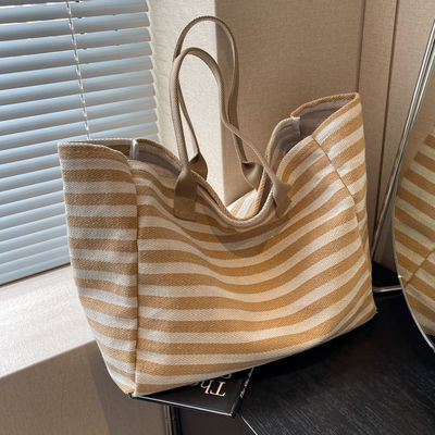 Stay Fashionable and Organized with this Women's Custom Logo Canvas Shopping Tote Bag