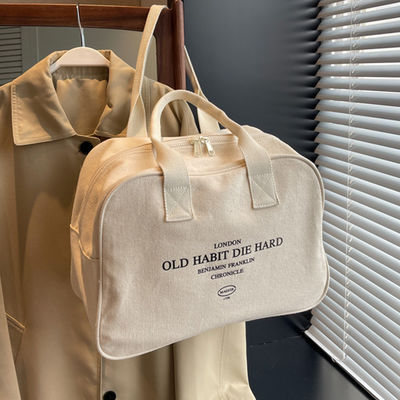 Customized Large Capacity Open Closure Cotton Canvas Shopping Tote Bag for Women