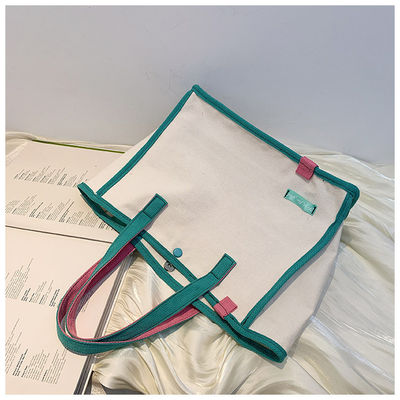 Fashion Recycled Natural Plain Custom Eco Friendly Print Canvas Cotton Tote Shopping Bag