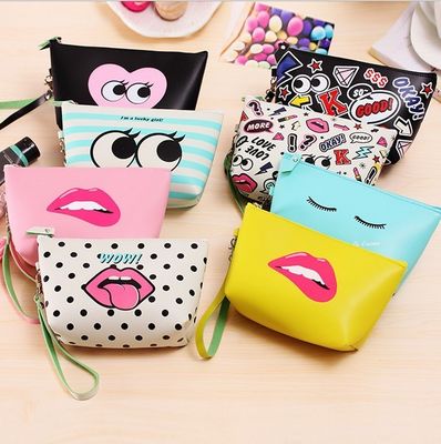 Convenient Fashinable Pu Cosmetic Bag Customized Logo For Your Cosmetics Needs