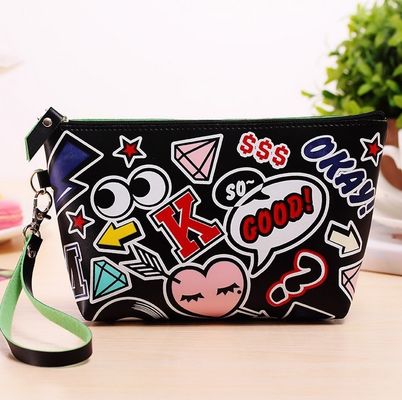 Convenient Fashinable Pu Cosmetic Bag Customized Logo For Your Cosmetics Needs