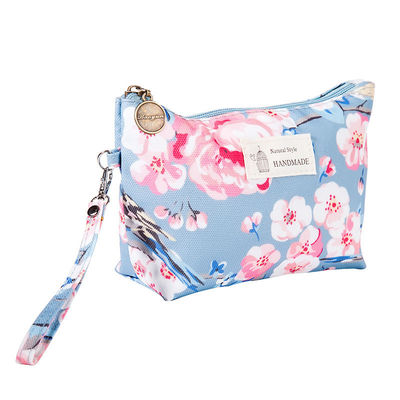 Canvas Fashion Makeup Bag With Zipper Lady Cute Portable Cosmetic Pouches