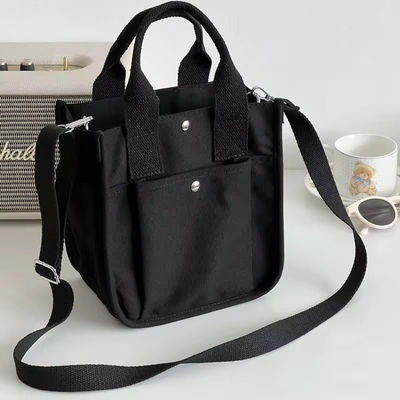 Newest Fashinable Style Canvas Crossbody Grocery Shopping Bag with Adjustable Strap