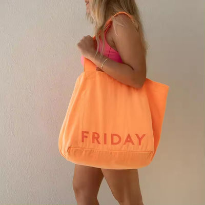 Oversized Canvas Cotton Bag for Beach Shopping Acceptable OEM/ODM by Creativity Design