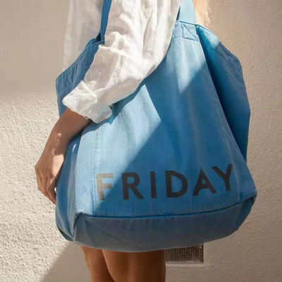 Oversized Canvas Cotton Bag for Beach Shopping Acceptable OEM/ODM by Creativity Design