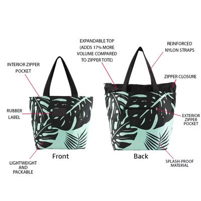 OEM/ODM Acceptable Custom Logo Printed Dupont Tyvek Paper Shopping Bag With Zipper