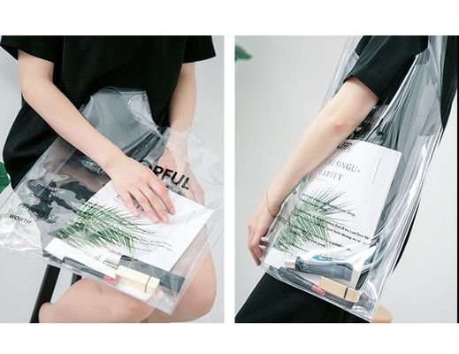 Main Material PVC Beach Tote Bag Perfect for Casual Trips and Outings