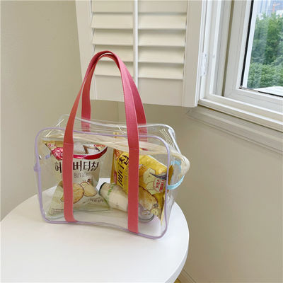 Bulk Stadium Approved Clear Tote Bag Two Handles Ideal for Work Beach Lunch