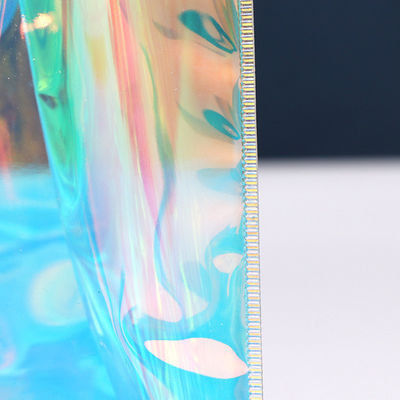 Customized Color PVC Shopping Bag Luxury Waterproof Holographic Clear Tote for Women
