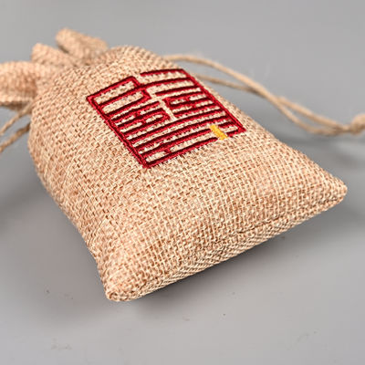 Cartoon Pattern Custom Diy Environmental Protection Hemp Fashion Linen Drawstring Bag