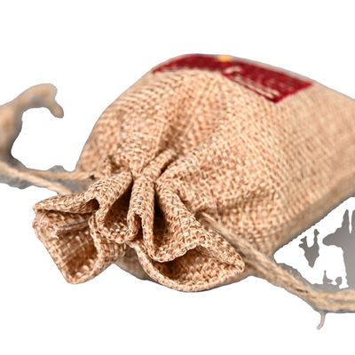 Cartoon Pattern Custom Diy Environmental Protection Hemp Fashion Linen Drawstring Bag