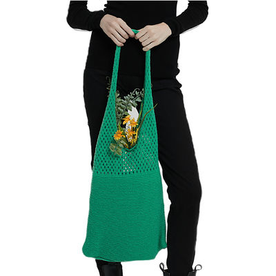 2024 Spring Autumn and Winter Women's Handled Style Knitted Shoulder Bag in Solid Color