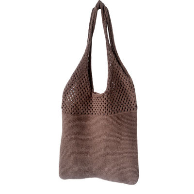 2024 Spring Autumn and Winter Women's Handled Style Knitted Shoulder Bag in Solid Color