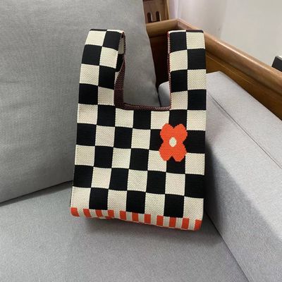 2024 Woven Crochet Knitted Hand Tote Bag Newest Fashionable Style for Mesh Beach Bags