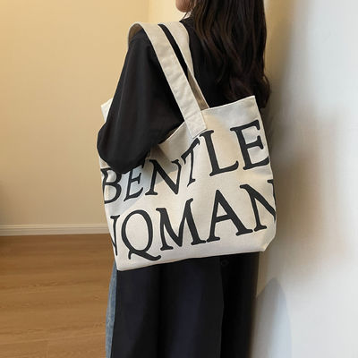 Handled Style Women's Explosion Tote Bag with Trendy Letters Print and Large Capacity