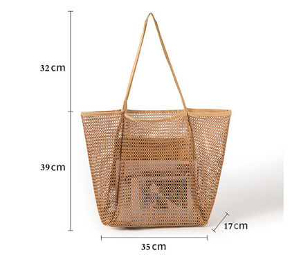Handmade One Shoulder Crochet Bag Weave Design for Casual and Simple Beach Summer Look