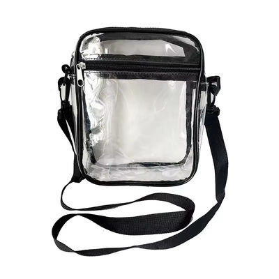 Clear PVC Cross-body Messenger Purse Different Color Transparent Shoulder Sling Bag
