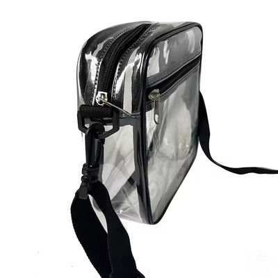 Clear PVC Cross-body Messenger Purse Different Color Transparent Shoulder Sling Bag