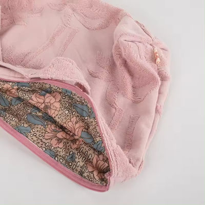 Soft-loop Style Women's Custom Terry Cloth Toweling Large Bag for Gym Overnight and Beach