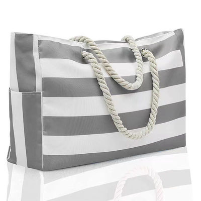 Large Custom Logo Tote Bag Recycled Cotton Canvas Fabric for Reusable Grocery Shopping