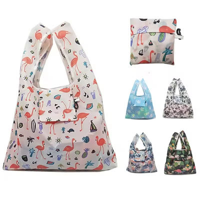 Eco Friendly Recycled Ripstop Nylon Waterproof Grocery Bags with Soft-loop Style