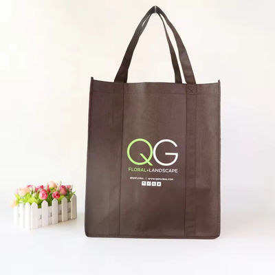 Printed Logo Eco Custom Reusable Non Woven Fabric Carry Tote Bag for Grocery Shopping