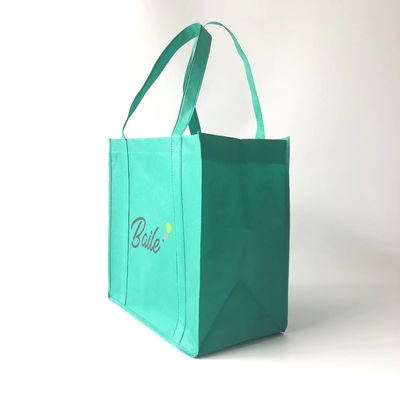 Printed Logo Eco Custom Reusable Non Woven Fabric Carry Tote Bag for Grocery Shopping