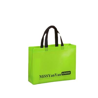 Printed Logo Eco Custom Reusable Non Woven Fabric Carry Tote Bag for Grocery Shopping