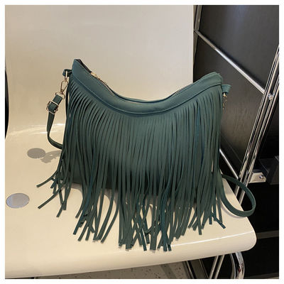 Customized Tote Bag with Scarf Handles Newest Fashionable Style and Colourful Fringe