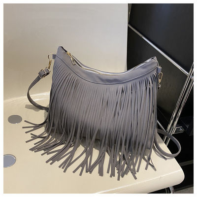 Customized Tote Bag with Scarf Handles Newest Fashionable Style and Colourful Fringe