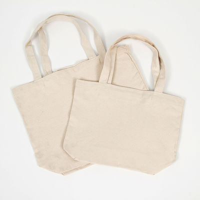 Medium Size Custom Printed Logo Design Cotton Bag in Black White Pink Natural Color