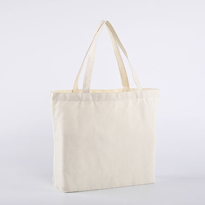 Medium Size Custom Printed Logo Design Cotton Bag in Black White Pink Natural Color
