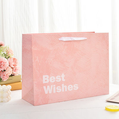 Customized Printed Logo Luxury Boutique Shopping Paper Gift Bags for Packing Items