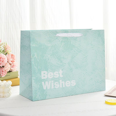 Customized Printed Logo Luxury Boutique Shopping Paper Gift Bags for Packing Items