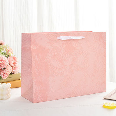 Customized Printed Logo Luxury Boutique Shopping Paper Gift Bags for Packing Items