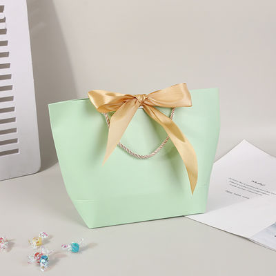 Gift Paper Bag Packaging With Handle For Custom Clothing Shopping Bags Packing Items