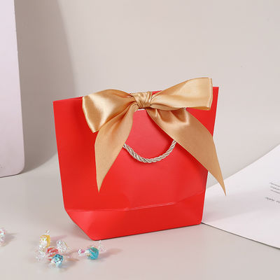 Gift Paper Bag Packaging With Handle For Custom Clothing Shopping Bags Packing Items
