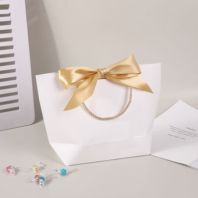 Gift Paper Bag Packaging With Handle For Custom Clothing Shopping Bags Packing Items