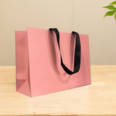 Custom Printed Paper Bags Cardboard Luxury White Kraft Paper Gift Bag for Shopping Bag