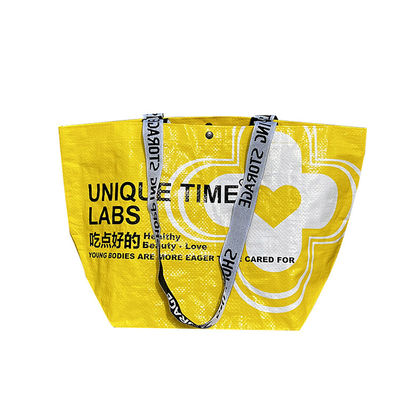 Handled Style Personalized Tote Shopping Bag with Customized Color and Multi Color Logo