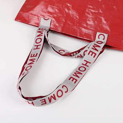 Customized Color Heavy Duty Laminated Polypropylene Print Woven Tote Bag with Handle