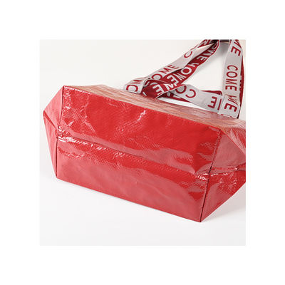 Customized Color Heavy Duty Laminated Polypropylene Print Woven Tote Bag with Handle