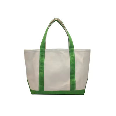 Oversized Eco Friendly Cotton Canvas Tote Bag with Custom Printed Logo Soft-loop Style